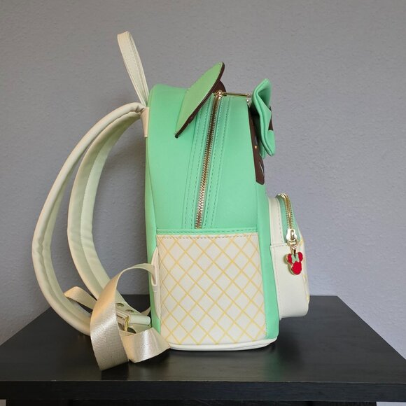 Loungefly Disney Minnie Mouse Mint Chocolate Sundae Mini Backpack - Picture 4 of 5